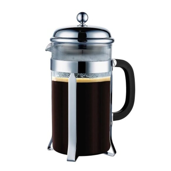All-New French Coffee Press, 32oz Stainless Steel Coffee Maker, Double Filter - Picture 3 of 6